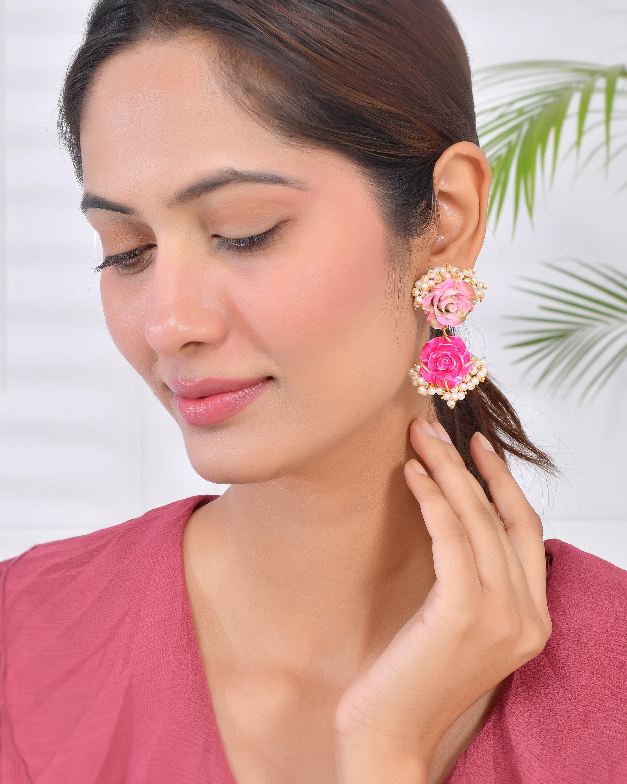 FLOWER PEARL EARINGS