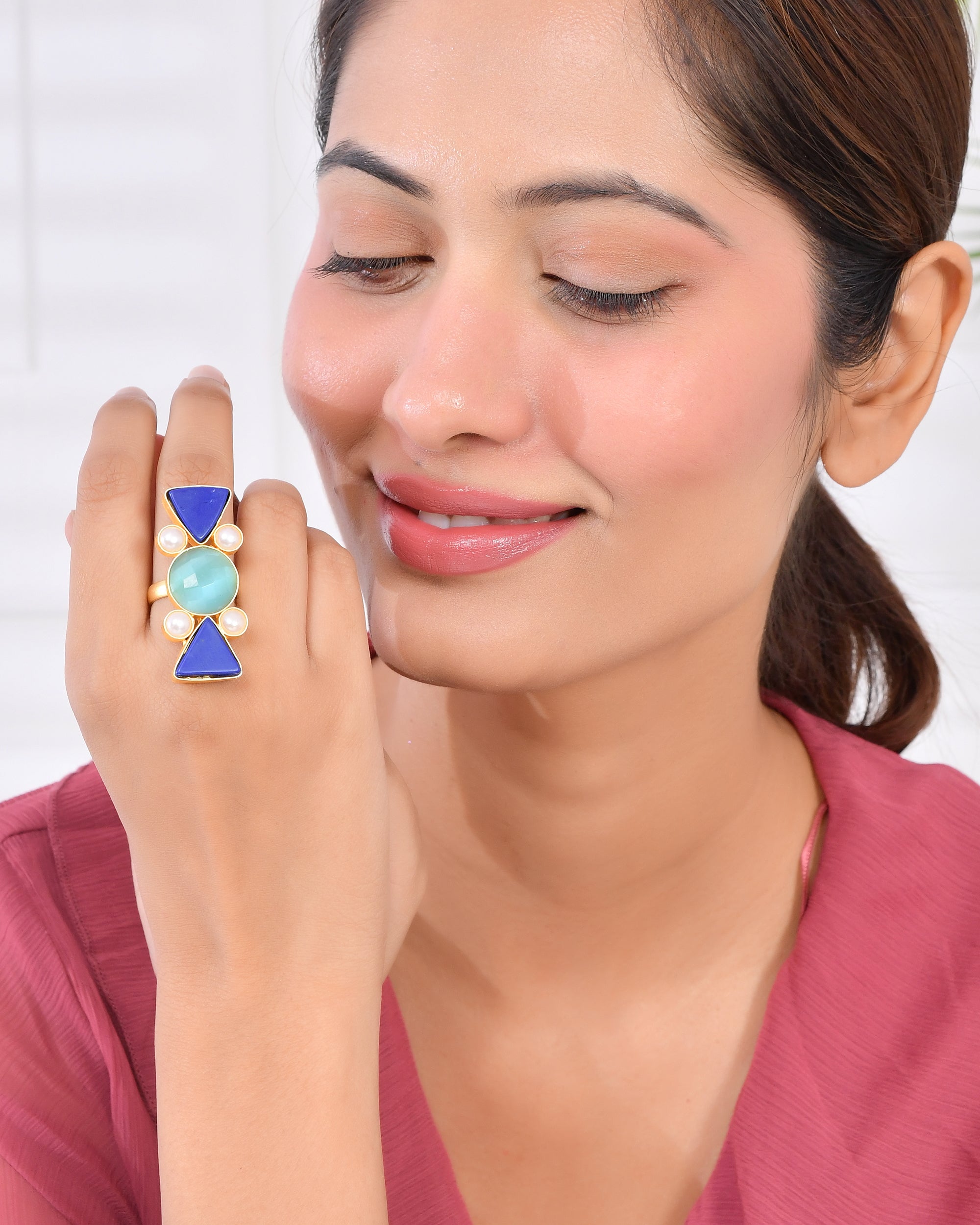 LAPIS LAZULI BHATTI RING
