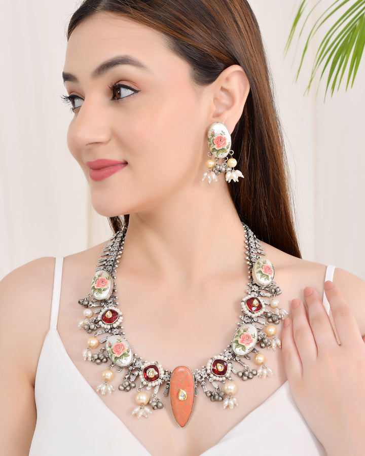 RUKMANI OXIDIZE NECKLACE