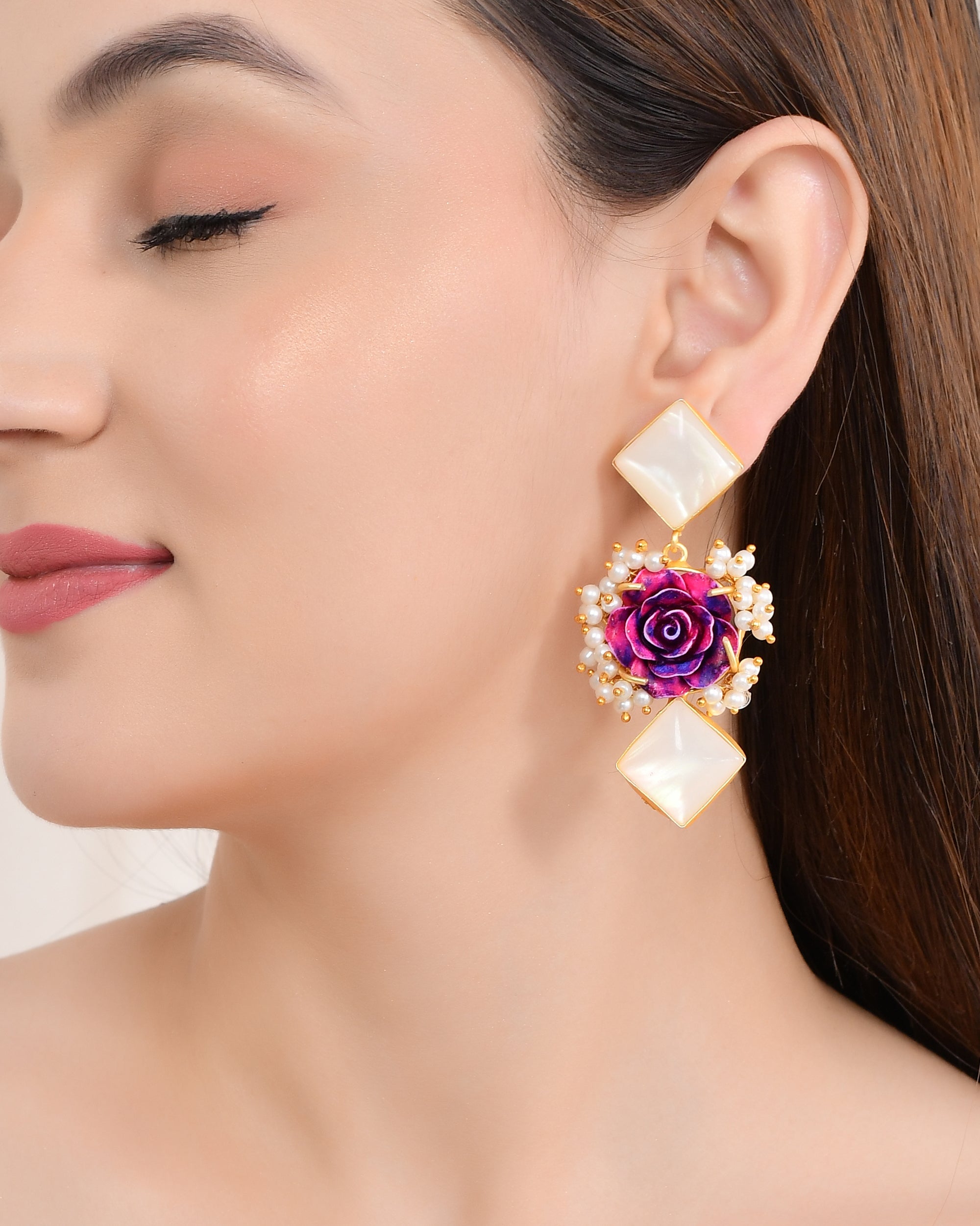 FLOWER PEARL EARING
