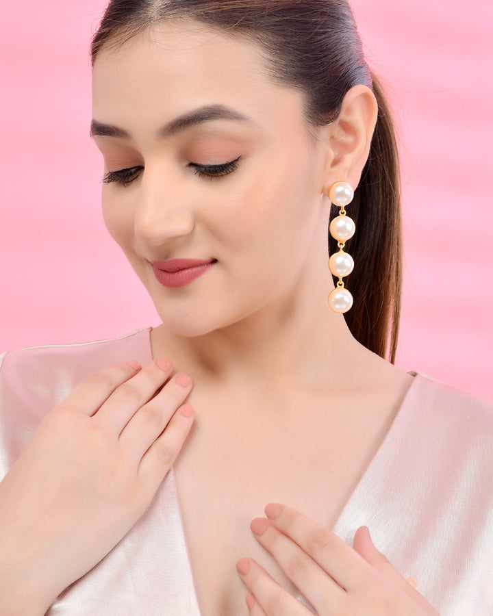 INFINITY PEARL EARINGS