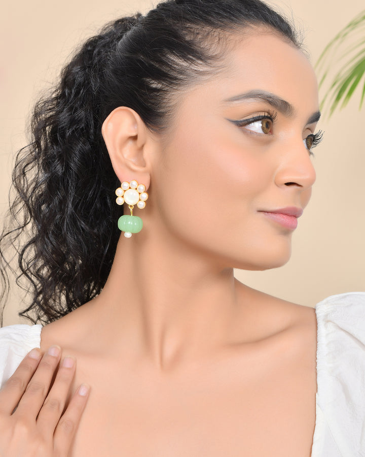 GREEN MELON EARRINGS