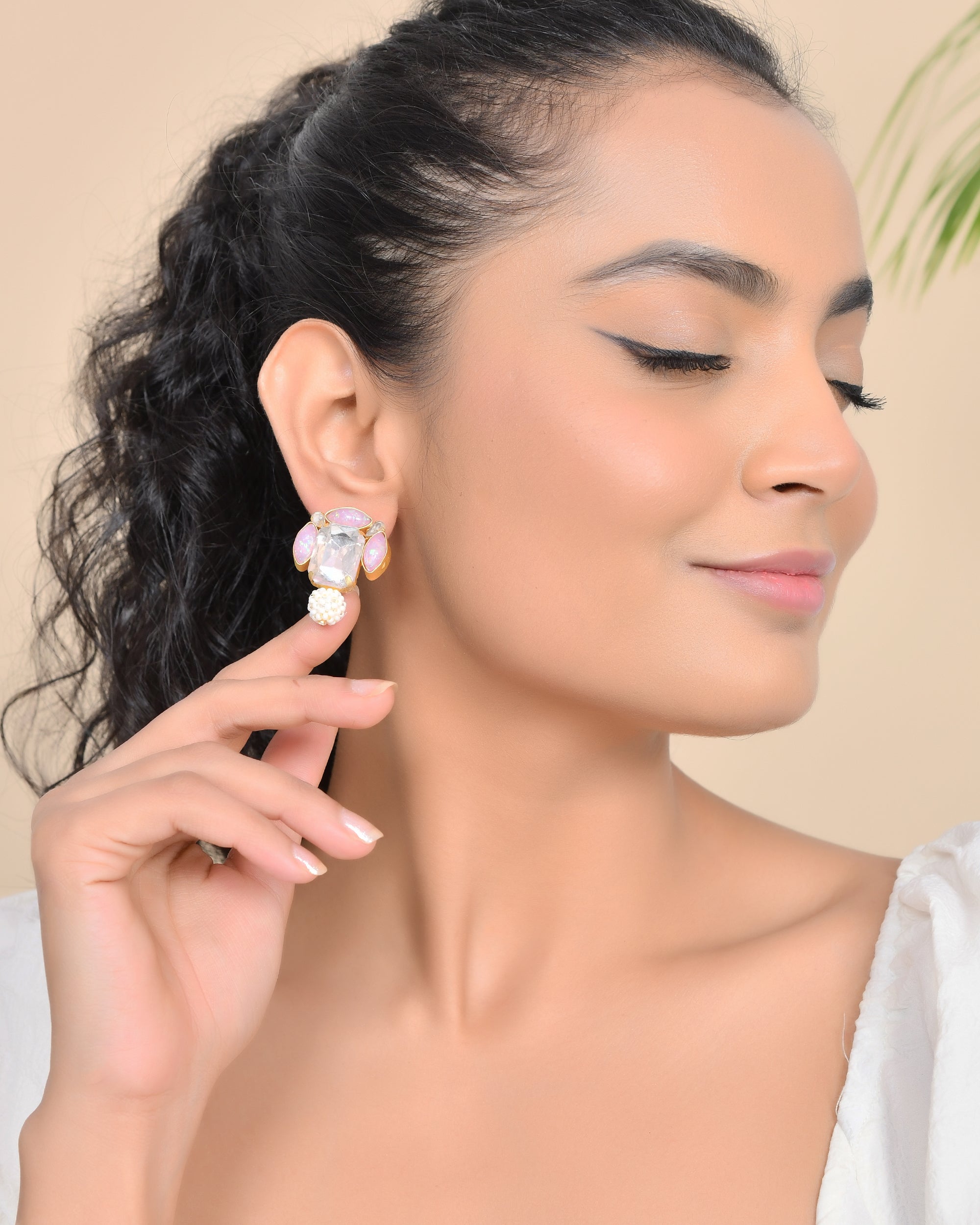 PINK AND WHITE STUDS