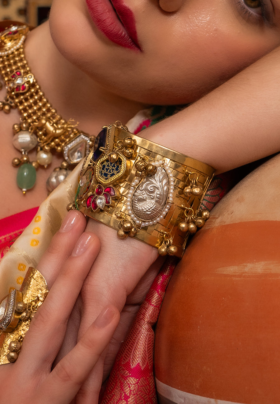 Gulestan jadau Cuffs adjustable